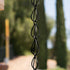 Aluminum Teardrop Rain Chain Replacement Downspout for Gutters, Black Powder Coated